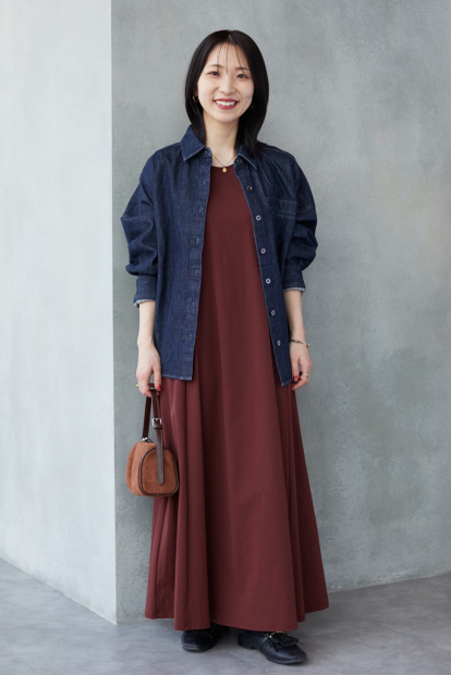 Джинсовая рубашка UNIQLO свободного кроя 1159862316 (Синий S)
