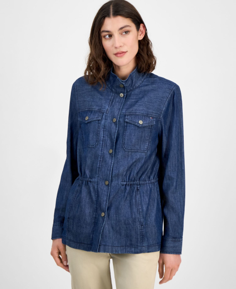 Женская куртка-рубашка Tommy Hilfiger 1159863615 (Синий XL)