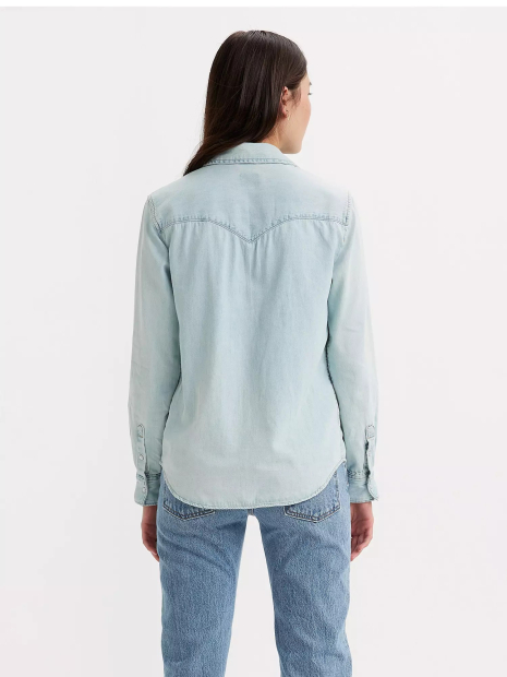 Женская джинсовая рубашка Levi's 1159864332 (Голубой XXL)