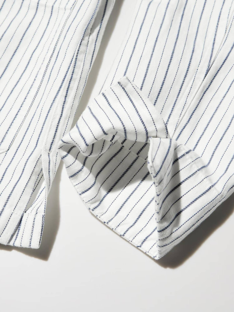 Жіночий піджак Uniqlo із суміші бавовни та льону 1159977359 (Білий M)