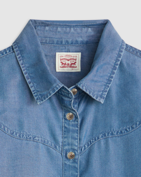 Женская джинсовая рубашка Levi's 1160455322 (Синий M)