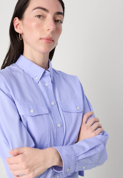 Укороченная рубашка Tommy Hilfiger 1160472422 (Сиреневый XL)