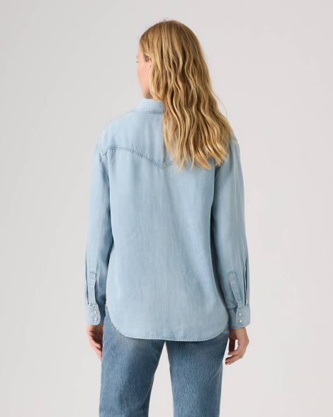 Жіноча джинсова сорочка Levi's 1161332936 (Блакитний M)