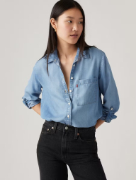 Женская рубашка Levi's 1159838589 (Синий 1X)