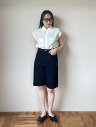 Жіноча легка сорочка Uniqlo без рукавів 1159839838 (Молочний S)