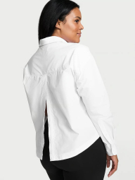 Женская укороченная рубашка VSX Victoria’s Secret 1159840199 (Белый L)