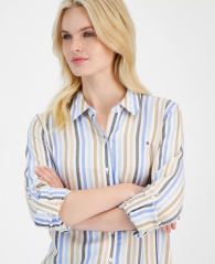 Женская рубашка Tommy Hilfiger в полоску 1159841180 (Разные цвета XL)