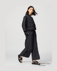 Легка сорочка UNIQLO на ґудзиках 1159841609 (Чорний S)