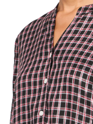 Женская рубашка Tommy Hilfiger в клетку 1159842585 (Черный XL)