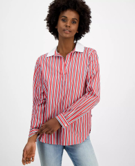 Женская рубашка Tommy Hilfiger без застежки 1159843324 (Красный L)