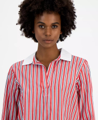 Женская рубашка Tommy Hilfiger без застежки 1159843324 (Красный L)