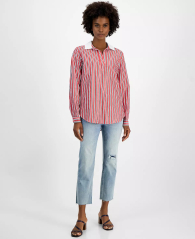 Женская рубашка Tommy Hilfiger без застежки 1159843324 (Красный L)