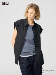 Женская рубашка Uniqlo без рукавов 1159844001 (Черный S)