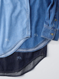 Джинсова сорочка-оверсайз на гудзиках Uniqlo JW Anderson 1159845115 (Блакитний L)