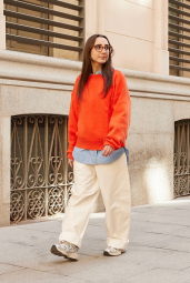 Джинсова сорочка-оверсайз на гудзиках Uniqlo JW Anderson 1159845115 (Блакитний L)