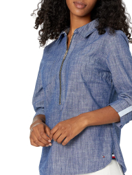 Женская рубашка Tommy Hilfiger 1159846966 (Синий XS)