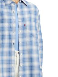 Женская рубашка Levi's в клетку 1159849865 (Голубой XS)