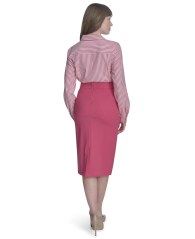 Жіноча сорочка Tommy Hilfiger в смужку 1159852204 (Білий/Рожевий XS)