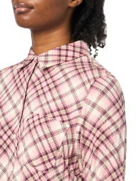 Женская рубашка Tommy Hilfiger в клетку 1159852466 (Розовый S)