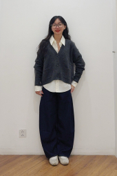 Хлопковая рубашка UNIQLO 1159852517 (Молочный XL)