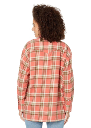 Жіноча сорочка Levi's в клітку 1159853265 (Помаранчевий/Коричневий L)