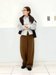 Хлопковая рубашка UNIQLO в полоску 1159853272 (Серый XL)