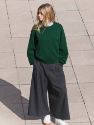 Хлопковая рубашка UNIQLO в полоску 1159853272 (Серый XL)