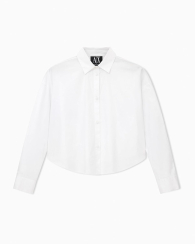 Женская рубашка Armani Exchange укороченная 1159854043 (Белый L)