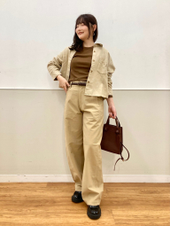 Фланелевая рубашка Uniqlo 1159854242 (Бежевый M)