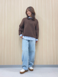 Рубашка Uniqlo в полоску 1159854261 (Голубой XXL)