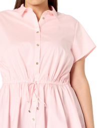 Женская рубашка Tommy Hilfiger с завязкой 1159854383 (Розовый 2X)