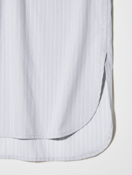 Рубашка UNIQLO в полоску 1159854450 (Серый S)