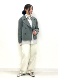 Рубашка UNIQLO в полоску 1159854450 (Серый S)