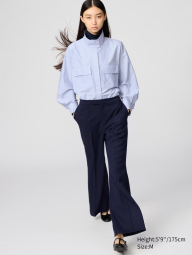 Сорочка Uniqlo в смужку 1159854989 (Блакитний M)