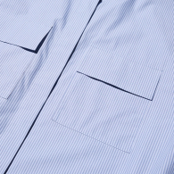 Рубашка Uniqlo в полоску 1159857830 (Голубой XL)