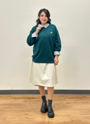 Рубашка Uniqlo в полоску 1159857830 (Голубой XL)