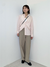 Рубашка Uniqlo в полоску 1159855146 (Розовый M)