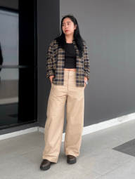 Фланелевая рубашка Uniqlo в клетку 1159855192 (Разные цвета XL)