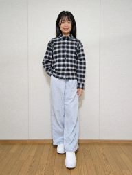 Фланелевая рубашка Uniqlo в клетку 1159855791 (Черный M)