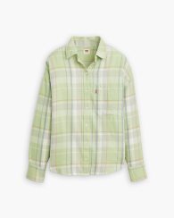 Женская рубашка Levi's в клетку 1159856754 (Салатовый XS)