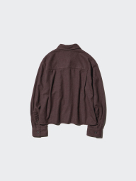 Фланелевая рубашка Uniqlo 1159857182 (Коричневый XXL)