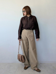 Фланелевая рубашка Uniqlo 1159857182 (Коричневый XXL)