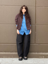 Фланелевая рубашка Uniqlo 1159857182 (Коричневый XXL)