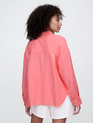 Женская рубашка GAP 1159857928 (Розовый M)