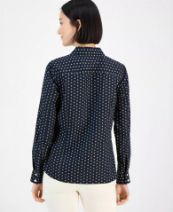 Женская рубашка Tommy Hilfiger с принтом 1159858572 (Синий L)