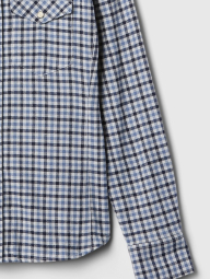 Жіноча сорочка GAP в клітинку 1159858842 (Блакитний M)