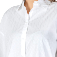 Женская рубашка свободного кроя Armani Exchange 1159858980 (Белый S)