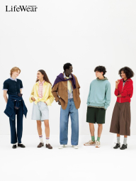 Укороченная рубашка свободного кроя JW ANDERSON UNIQLO в клетку 1159862428 (Розовый S)
