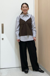 Рубашка оверсайз Uniqlo в полоску 1159862962 (Синий XS)