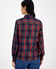 Женская рубашка Tommy Hilfiger с клетчатым принтом 1159863428 (Разные цвета XL)